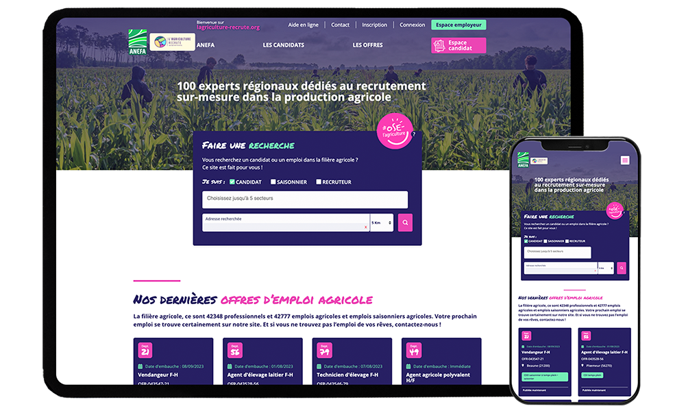 Site recrutement - Lagriculture recrute